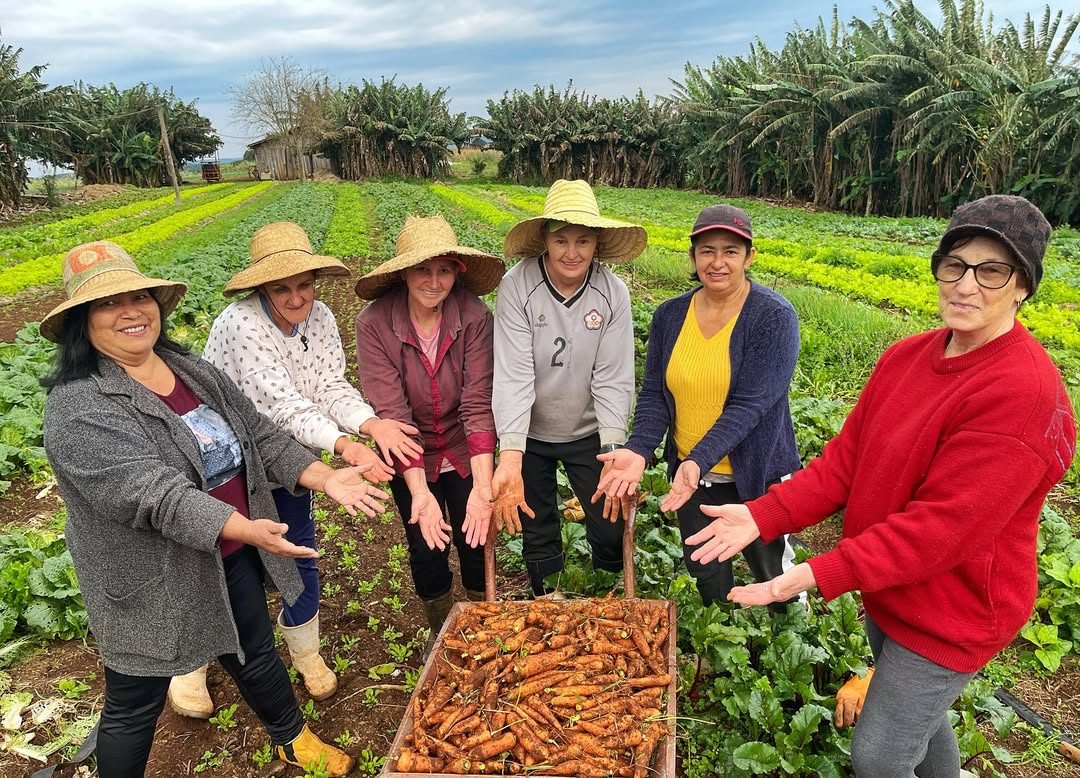 Grupo em formação agroecológica em Santa Catarina